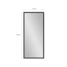 Modern design wand- of vloerspiegel 180x80 cm grijs Heima Catalogus
