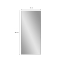 Gouden spiegel 180x80cm voor wand of vrijstaande installatie Hamstur-G Catalogus