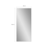 Grote zilveren spiegel 180x80 cm met installatie op de vloer of wand Hamstur-S Catalogus