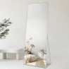 Grote zilveren spiegel 180x80 cm met installatie op de vloer of wand Hamstur-S Aanbod