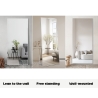 Grote zilveren spiegel 180x80 cm met installatie op de vloer of wand Hamstur-S Kortingen