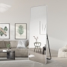Zilveren wandspiegel 180x80 cm met vloerstandaard Arsen-S Aanbieding