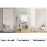 Zilveren wandspiegel 180x80 cm met vloerstandaard Arsen-S Kortingen