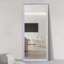 Spiegel 180x80 cm met klassiek zilveren frame Vestur-S Korting