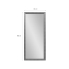 Verticale houteffect wandspiegel 180x80 cm met standaard Kommi Catalogus