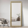 Verticale houteffect wandspiegel 180x80 cm met standaard Kommi Aanbod