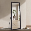 Staande spiegel met zwart frame 180x80 cm Aprikosa Aanbod