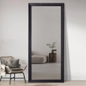 Staande spiegel met zwart frame 180x80 cm Aprikosa Kortingen