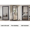 Staande spiegel met zwart frame 180x80 cm Aprikosa Catalogus