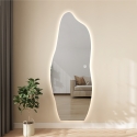 Asymmetrische moderne design wandspiegel met achtergrondverlichting 170x65 cm Kerti Aanbod