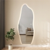 Asymmetrische moderne design wandspiegel met achtergrondverlichting 170x65 cm Kerti Aanbod