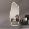 Asymmetrische moderne design wandspiegel met achtergrondverlichting 170x65 cm Kerti Korting
