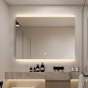 Anti-condens badkamerspiegel met LED-verlichting 90x70 cm Krona L Aanbod