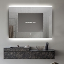 Anti-condens badkamerspiegel met LED-verlichting 90x70 cm Krona L Kortingen