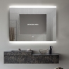 Anti-condens badkamerspiegel met LED-verlichting 90x70 cm Krona L Kortingen