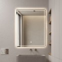 Verlichte badkamerspiegel 60x80 cm met anti-condens functie Vindur L Kortingen