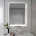 Badkamerspiegel met anti-condens functie en achtergrondverlichting 70x90 cm Vindur XL Aanbieding