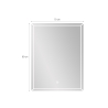 Badkamerspiegel met anti-condens functie en achtergrondverlichting 70x90 cm Vindur XL Voorraad