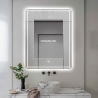 Badkamerspiegel met anti-condens functie en achtergrondverlichting 70x90 cm Vindur XL Korting