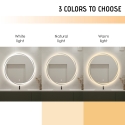 Ronde anti-condens badkamerspiegel 70 cm met achtergrondverlichting Veski XL Catalogus