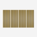 4 x houten akoestische wandpanelen met gouden effect 120x60 cm Tabb-GO Aanbieding