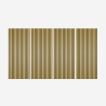 4 x houten akoestische wandpanelen met gouden effect 120x60 cm Tabb-GO Aanbieding