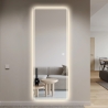 Rechthoekige LED-wandspiegel 170x65 cm met achtergrondverlichting Trefil Kortingen