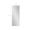 Rechthoekige LED-wandspiegel 170x65 cm met achtergrondverlichting Trefil Keuze