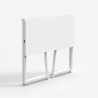 Inklapbaar ruimtebesparend bureau 80x45x75 cm wit voor kantoor Wolly B Korting