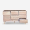 Ladekast dressoir van hout met 9 laden 120x40x72 cm Vudan Korting