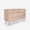 Ladekast dressoir van hout met 9 laden 120x40x72 cm Vudan Verkoop
