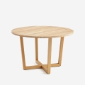 Ronde houten eettafel in modern design 120cm Zira Aanbieding