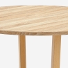 Ronde houten eettafel in modern design 120cm Zira Aanbod