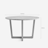 Ronde houten eettafel in modern design 120cm Zira Korting