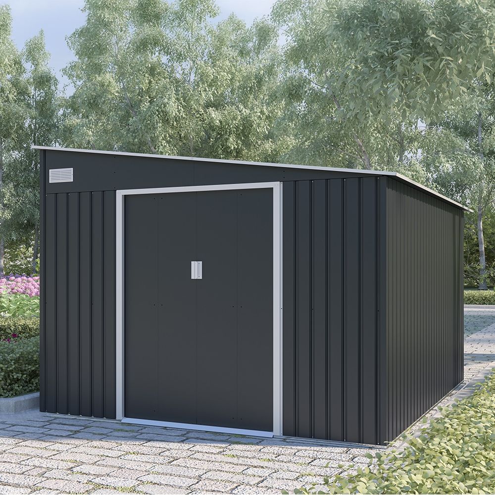 Casetta van metaal voor tuin gereedschap 279x321x203cm Maratea Aanbieding