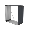 Metalen houtopslag overkapping voor buiten 110x52x110 cm Livigno Verkoop