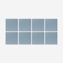 Set van 8 akoestische wandpanelen 60x60 cm blauw Klank-A Verkoop
