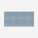 Set van 8 akoestische wandpanelen 60x60 cm blauw Klank-A Korting