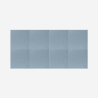 Set van 8 akoestische wandpanelen 60x60 cm blauw Klank-A Korting