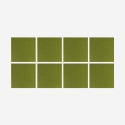 Set van 8 akoestische groene wandpanelen Klank-V Verkoop