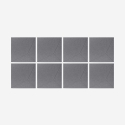 Set van 8 decoratieve akoestische panelen 60x60 cm grijs Klank-GC Verkoop