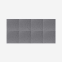 Set van 8 decoratieve akoestische panelen 60x60 cm grijs Klank-GC Korting