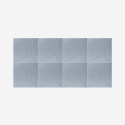 Set van 8 grijze akoestische panelen 60x60 cm Klank-G Korting