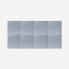 Set van 8 grijze akoestische panelen 60x60 cm Klank-G Korting