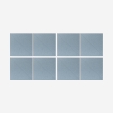 Set van 8 akoestische blauwe wandpanelen 60x60 cm Toon-A Verkoop