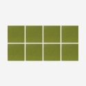 Set van 8 decoratieve groene akoestische wandpanelen 60x60 cm Toon-V Verkoop