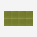 Set van 8 decoratieve groene akoestische wandpanelen 60x60 cm Toon-V Korting