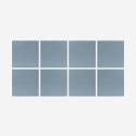 Set van 8 akoestische design panelen 60x60 cm blauw Zarbi-A Verkoop