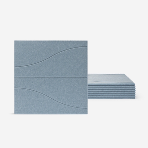 Set van 8 akoestische design panelen 60x60 cm blauw Zarbi-A Aanbieding