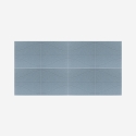 Set van 8 akoestische design panelen 60x60 cm blauw Zarbi-A Korting